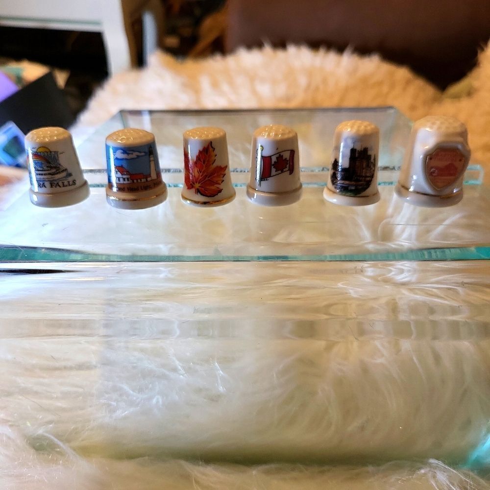A collection of thimbles